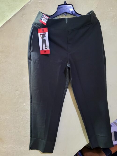 PANTALÓN PARA DAMA KIRKLAND SIGNATURE (TALLA MEDIANA, COLOR VERDE)