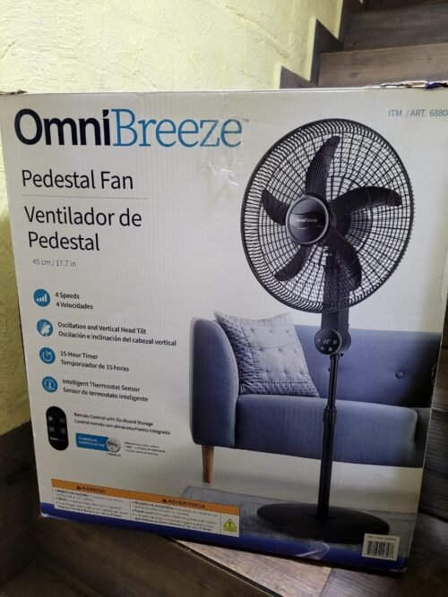 VENTILADOR DE PEDESTAL CON CONTROL REMOTO OMNIBREEZE