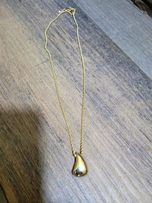 EN CADENA 45CM ORO 14K DIJE DE GOTA