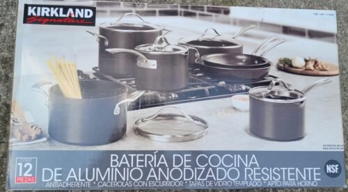 BATERIA DE ALUMINIO ANODIZADO 12 PIEZAS KIRKLAND SIGNATURE