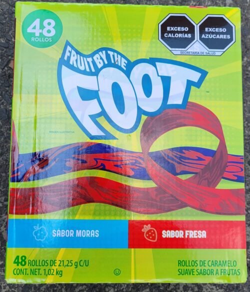 ROLLOS DE CARAMELO 46 PZAS FRUIT BY THE FOOT