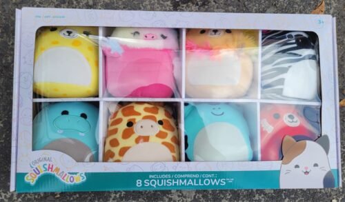 PAQUETE DE 8 PELUCHES 12CM SQUISHMALLOWS