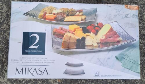 CHAROLAS DE ACERO INOXIDABLE, 2 PIEZAS MIKASA