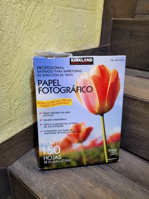 PAPEL FOTOGRÁFICO 150 HOJAS TAMAÑO CARTA KIRKLAND SIGNATURE