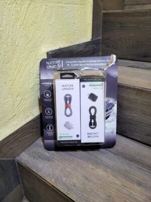 2 PACK CABLES USB-C + ADAPTADORES NATIVE UNION