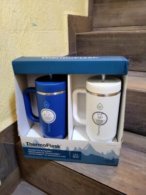 THERMOTUMBLER 1.2L CON POPOTES, 2 PIEZAS THERMOFLASK