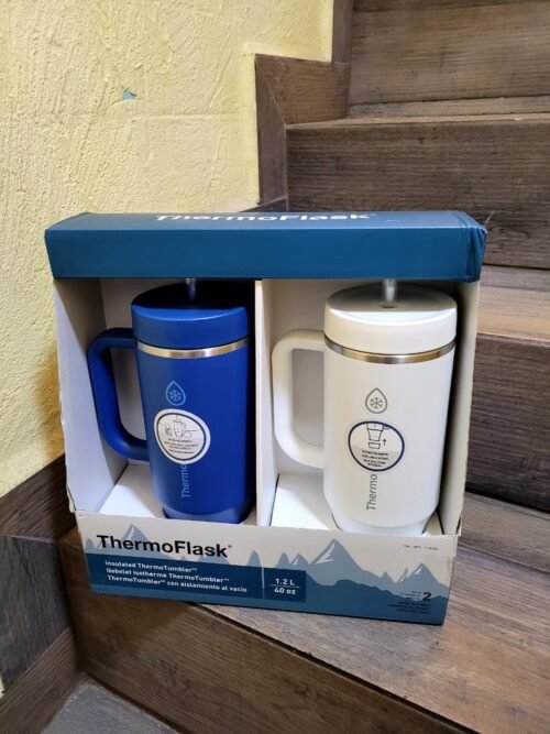 THERMOTUMBLER 1.2L CON POPOTES, 2 PIEZAS THERMOFLASK