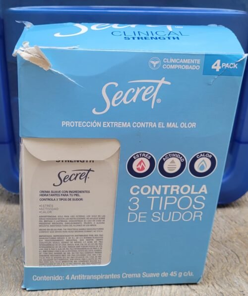 ANTITRANSPIRANTE EN CREMA, 4/45GR SECRET CLINICAL