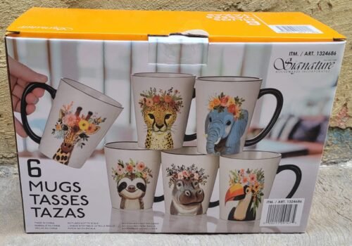 TAZAS 503ML 6 PIEZAS SIGNATURE HOUSEWARES