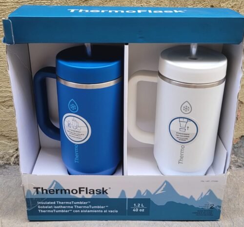 THERMOTUMBLER 1.2L CON POPOTES, 2 PIEZAS THERMOFLASK