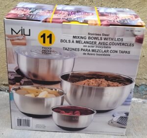 TAZONES PARA MEZCLAR CON TAPAS, 11 PIEZAS MIU