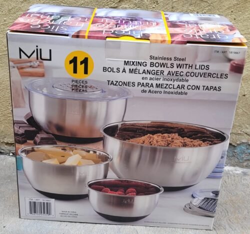 TAZONES PARA MEZCLAR CON TAPAS, 11 PIEZAS MIU