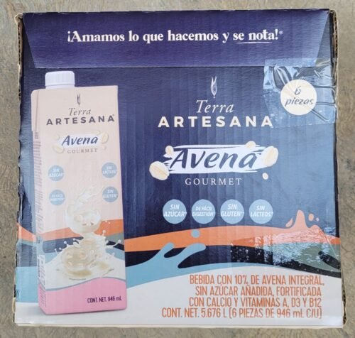 BEBIDA DE AVENA 6/946 ML TERRA ARTESANA