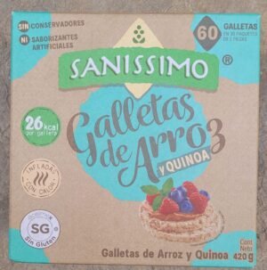 GALLETAS DE ARROZ Y QUINOA 28/14 G SANISSIMO