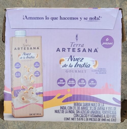BEBIDA NUEZ LA INDIA 6/946 ML TERRA ARTESANA