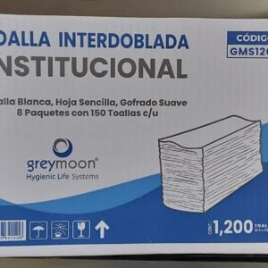 TOALLA INTERDOBLADA 8/150 PZAS GREY MOON