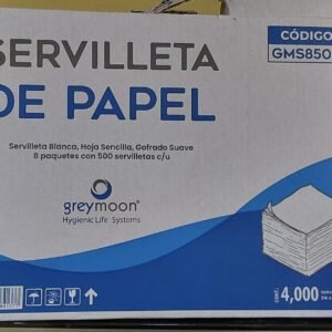 SERVILLETAS DE PAPEL 8/500 PZAS GREY MOON