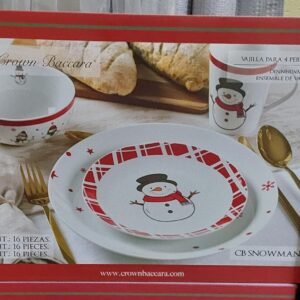 VAJILLA DE PORCELANA 16 PIEZAS CROWN BACCARA