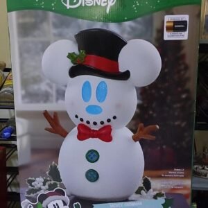MUÑECO DE NIEVE CON LUCES Y MÚSICA DISNEY