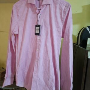 CAMISA MANGA LARGA PARA CABALLERO DKNY ROSA TALLA CH 32/33