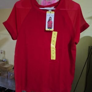 BLUSA DE MANGA CORTA PARA DAMA LEO & NICOLE TALLA S