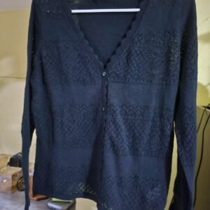 SUETER ESTILO CARDIGAN PARA DAMA FRYE NEGRO TALLA M