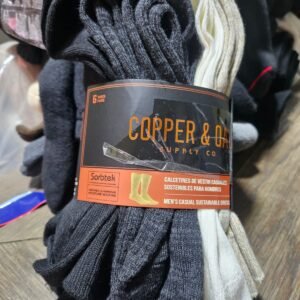 CALCETINES 6 PARES PARA CABALLERO COPPER & OAK 7-12