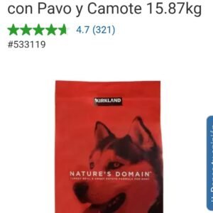 ALIMENTO PARA PERRO PAVO/CAMOTE 15.87 KG KS NATURE'S DOMAIN