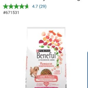 ALIMENTO PARA PERRO CARNE Y POLLO 22 KG BENEFUL ADULTO