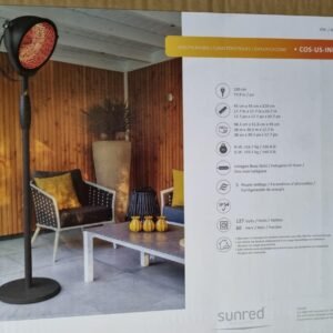 CALENTADOR DE PATIO ELECTRICO / INFRARROJO OUTTRADE, LINTERNA -