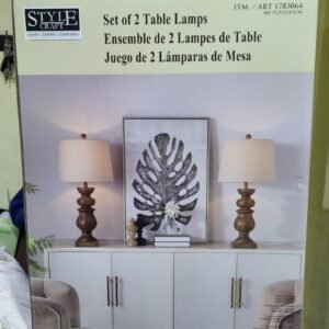 SET DE 2 LÁMPARAS PARA MESA STYLECRAFT